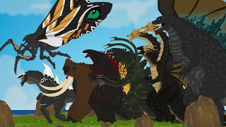 MONSTERS FUSION SIZE COMPARISON 3 | SHINDARY GODZILLA, BIOZILLA, MUTRHA PRIME | PANDY Animation 32