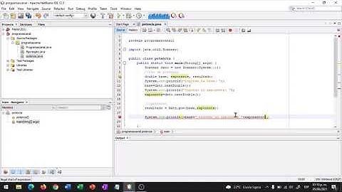 FUNCIÓN POTENCIA Math.pow(x,y) (NETBEANS / WINDOWS) #003.1 | PROGRAMACIÓN JAVA
