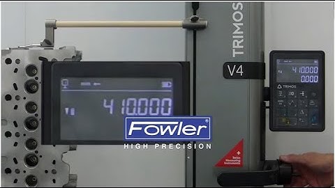Fowler Trimos Height Gage- Repeatability