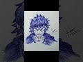 5 Pen Sketch Challenge ✍️🔥 | Satisfying Art #art #sketch #anime #artshorts