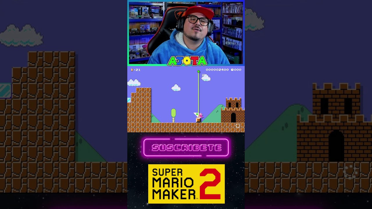 😲 El primer nivel de MARIO en menos de 10 SEGUNDOS 😲 #nintendo #supermariomaker2 #shorts #supermario