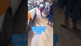 The Mood of the Market when it Rains #market #rain #moud