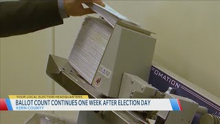 Ballot count continues one week after Election Day