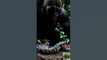 Mother Gorilla vs Giant Python