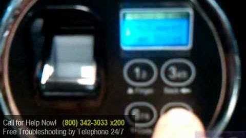 SecuRam BSL-0601A-M Bio Electronic Safe Keypad - Removing Time Delay