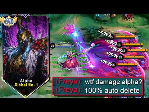 GLOBAL ALPHA NEW ONE SHOT BUILD🔥 NEW BROKEN FIRST ITEM FOR EARLY AND LATE GAME DAMAGE HACK | MLBB
