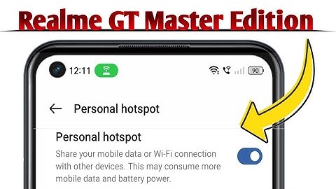 Hotspot Not Working on Realme GT Master Edition Problem Solved