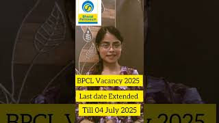 BPCL Vacancy 2025 | BPCL Corrigendum 2025 Out | #engineering & #chemistry #jobs #bpcl #india