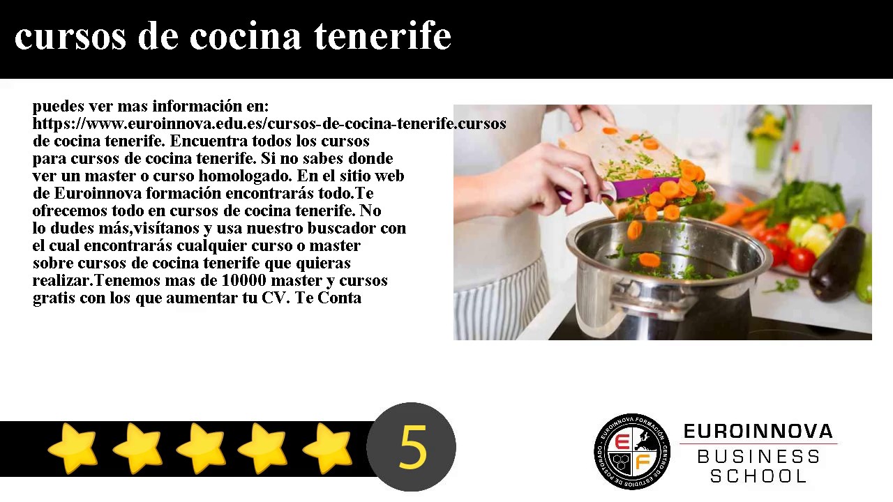 cursos de cocina tenerife - YouTube