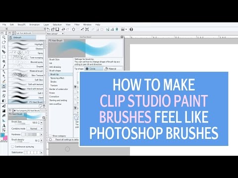 How To Make Clip Studio Paint Brushes Feel like Photoshop&rsquo;s Basic Round Brushes