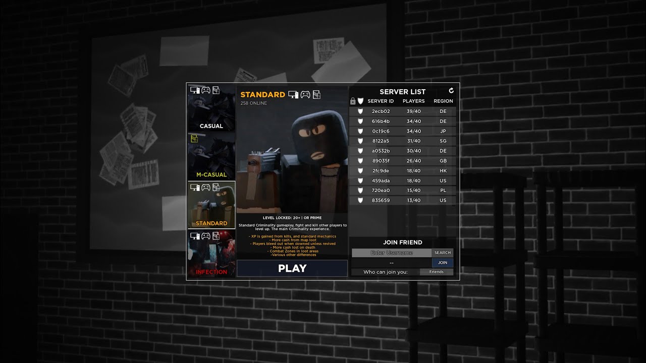 Literally what every Criminality Mobile player experiences in standard