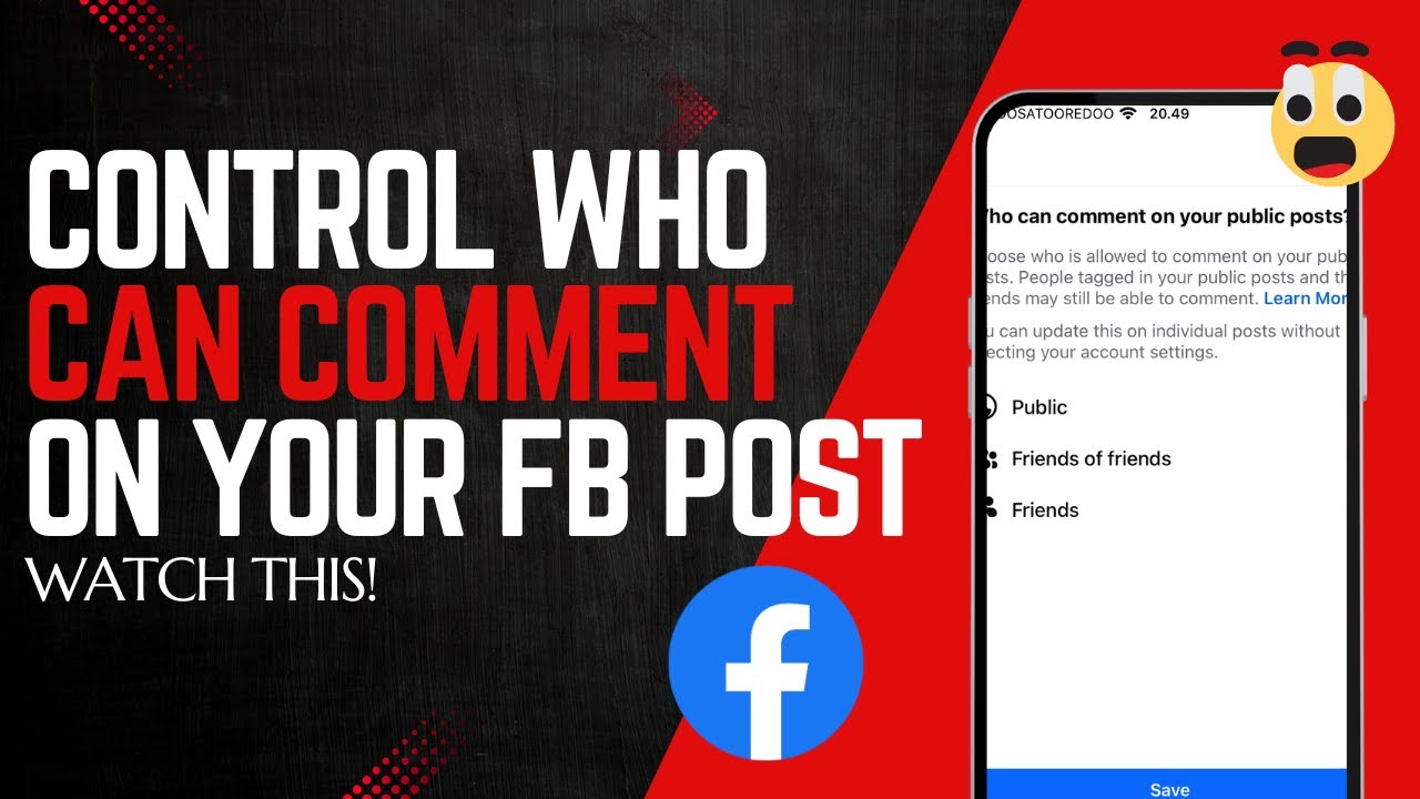 How to Turn Off Comment on Facebook Post - YouTube
