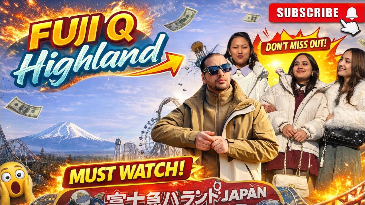 Fuji-Q Highland Trip 🇯🇵 | Mt. Fuji View & Extreme Rides | Nepali in Japan