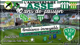 L'ASSE fête ses 90 ans à Geoffroy-Guichard : le tifo et l'ambiance