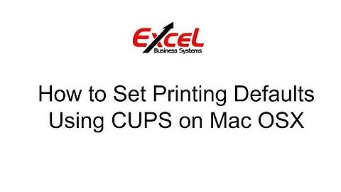 How to set default print driver settings using CUPS on Mac OSX