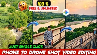 How to create drone shot without drone |  image To Drone Video Editing Tutorial 😱 | drone with Ai screenshot 4