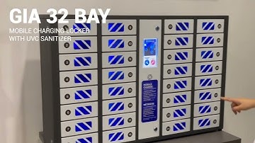 GIA 32 Mobile Charging Locker with UVC Sanitizer