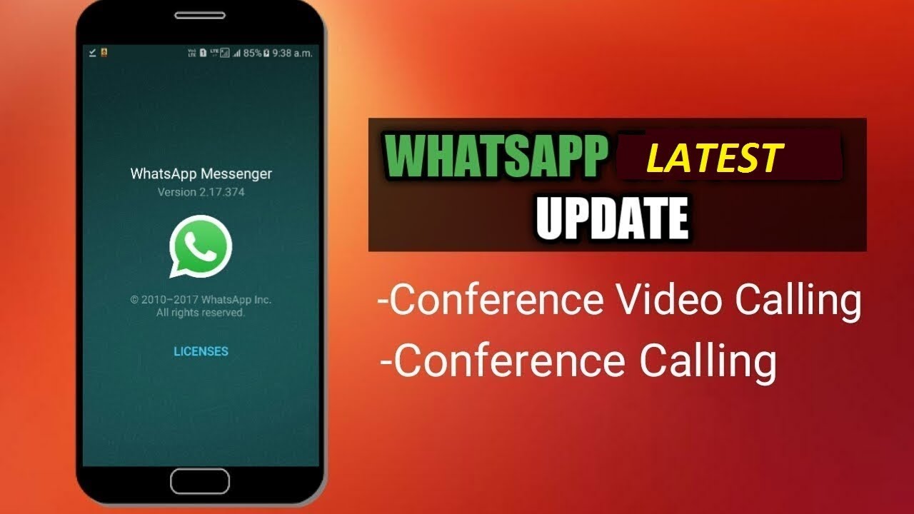 Whatsapp Latest Video Conference/Group Video Calling Now do Audio video conference on whatsapp 2018