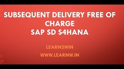 delivery free of charge in sap sd | customer returns | sales returns | credit memo | debit memo #sap