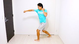 10分間脂肪燃焼ボクシング有酸素運動！捻って捻ってお腹シェイプ！