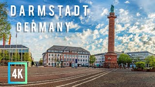 Darmstadt Germany 🇩🇪 | in June 2023 | central station to City Centre | Sommer in Europa | 4K 60fps