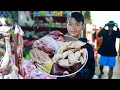 Market show | Brother Ny go out to Market to buy recipe | BRAISED PORK Cooking | Cooking with Sros