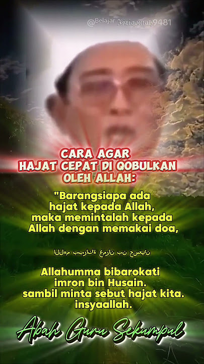 Doa/Cara agar Hajat Mudah Terkabul, Abah Guru Sekumpul. @BelajarIstiqomah9481