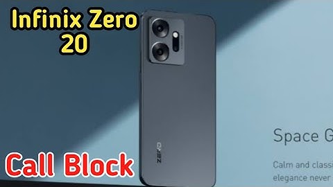 How To Block Contact In Infinix Zero 20 , Call Block , Call Block Setting In Infinix Zero 20 ,