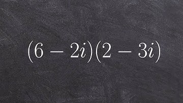 Algebra 2 - How to multiply complex numbers - Free Math Help - Online Tutor (6-2i) (2-3i)