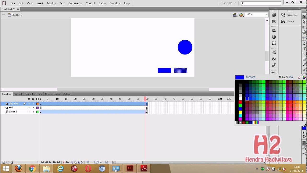 Tutorial Play and Stop dengan Adobe Flash Cs6 - YouTube