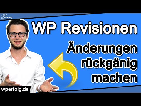 Video: Änderungen Rückgängig Machen