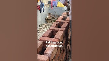 Rat trap bond brick work construction,#brick #costeffective #lauriebaker#home #housedesign