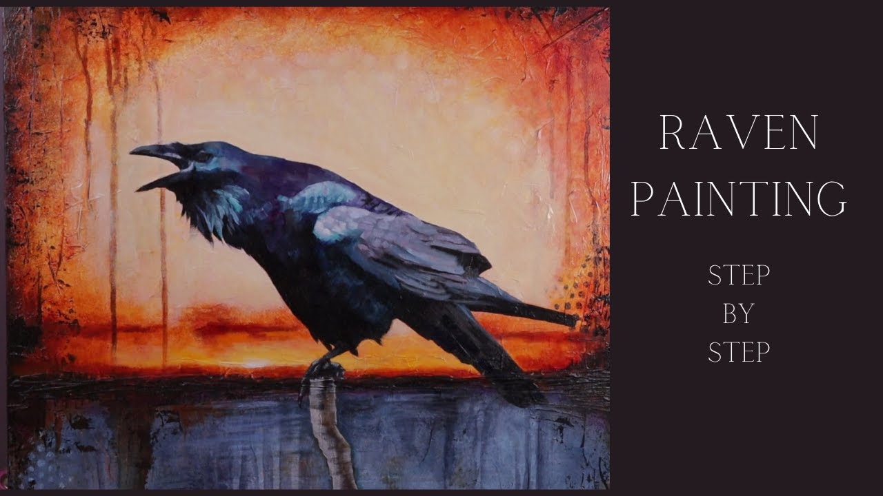 Raven Painting On Abstract Landscape YouTube Maxresdefault