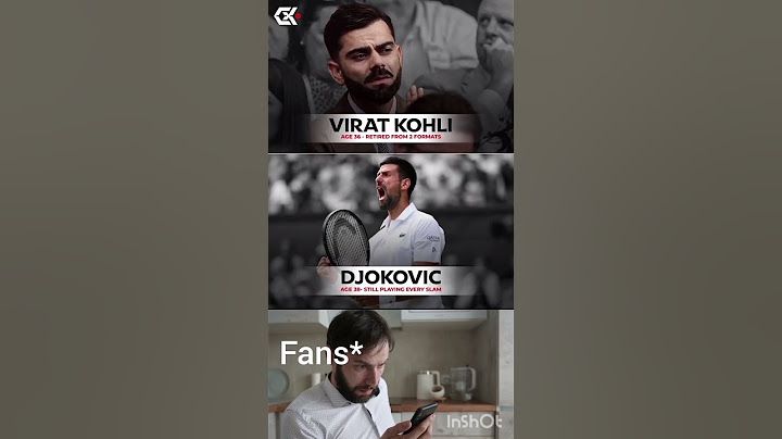 36 year old retired Virat Kohli watching 38 year old Novak Djokovic at Wimbledon. 😢😔🎾