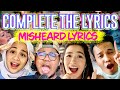 Complete The Lyrics! Misheard Lyrics Edition | SAYS Challenge