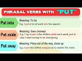 Phrasal Verbs with 'Put' Quiz