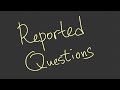 Reported Questions. Вопросы в непрямой речи