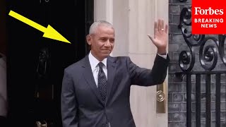 SURPRISE: Former President Obama Spotted Entering, Leaving 10 Downing Street In U.K.