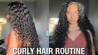 CURLY HAIR ROUTINE 2022