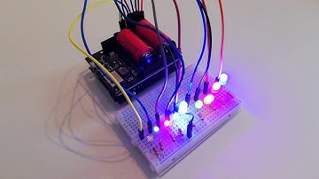 LED Lauflicht am Arduino Leonardo mit Batteryshield