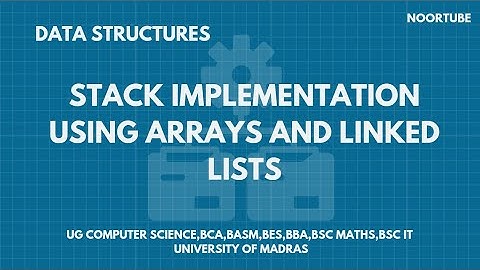 Stack implementation using array and linked list