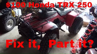 100 1985 Honda TRX250 Old Craigslist Deal Fix it or Part it