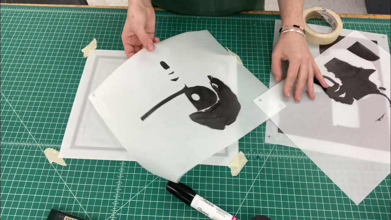 how-to-make-screen-print-hand-drawn-stencils-youtube