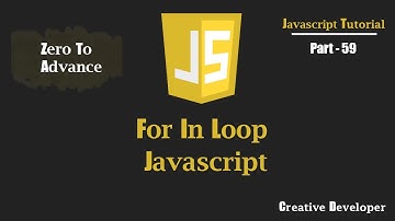 For In Loop Javascript | Javascript Tutorial