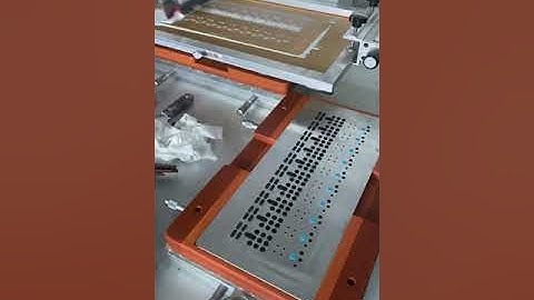Remote control silicone button screen printing machine, calculator button printing machine丝印机，移印机