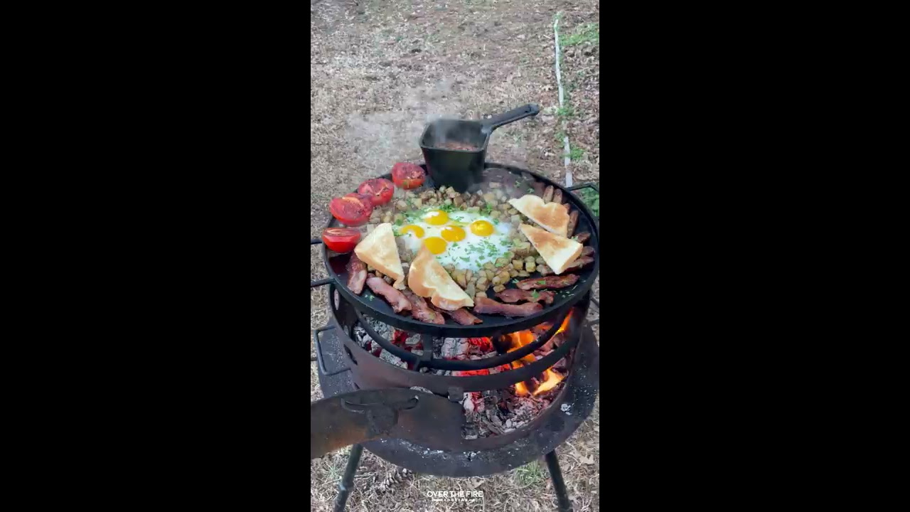 Breakfast Fry Up Over The Fire Cooking By Derek Wolf