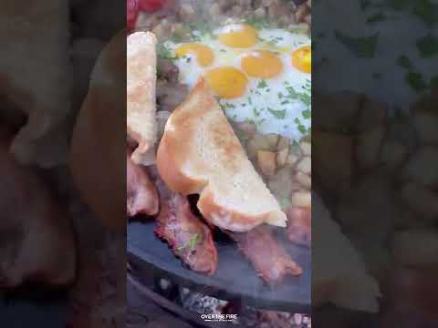 Breakfast Fry Up | Over The Fire Cooking by Derek Wolf