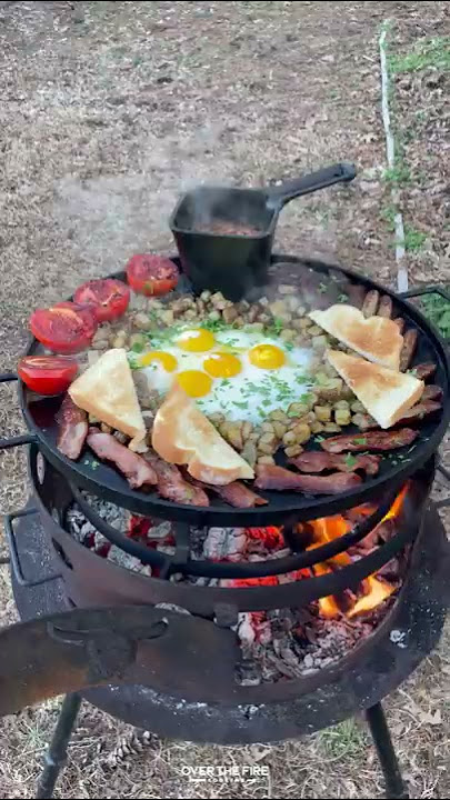 Breakfast Fry Up | Over The Fire Cooking by Derek Wolf
