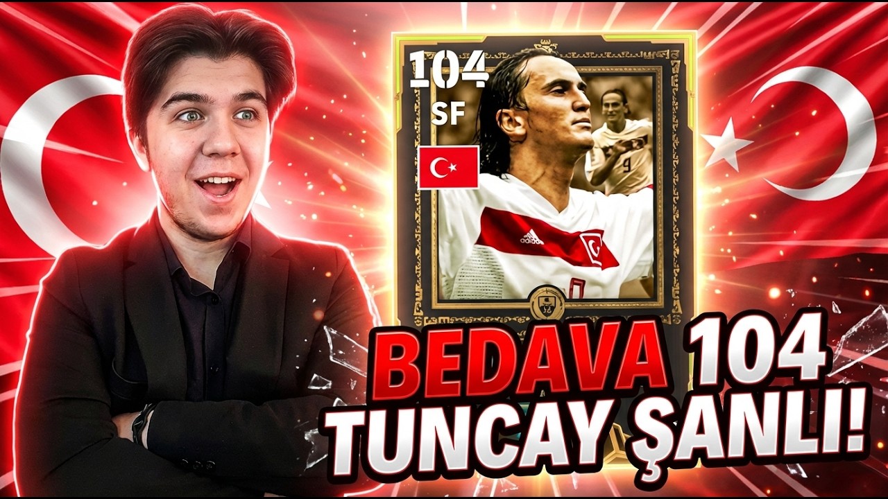 BEDAVA 104 TUNCAY ŞANLI DENEDİM! NASIL ALINIR? inanılmaz bir kart* eFootball Mobile 2026