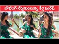 Keerthy Suresh enjoys boat ride in Spain